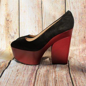 Celine Suede Colorblock Platforms